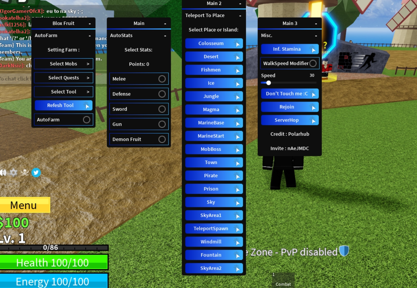 Cheat Gg Blox Fruits Teleport Autofarm - how to teleport to different server roblox scripting