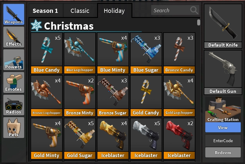 Cheat Gg Murder Mystery 2 Weapon Inventory Spoofer Client Side