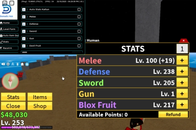 Blox Fruits Demon Hub Script GUI  Auto Gear & Auto Farm - CHEATERMAD